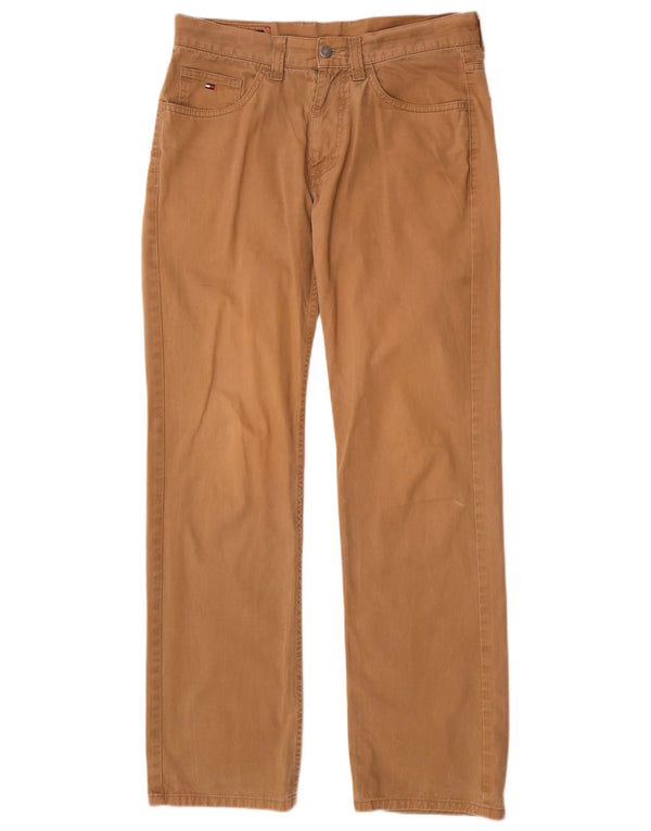 Pantaloni casual drepti pentru bărbați Tommy Hilfiger W32 L32 bumbac maro