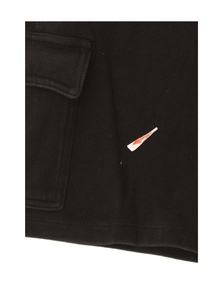 Pantaloni scurti cargo pentru bărbați Zara mici W30 bumbac negru