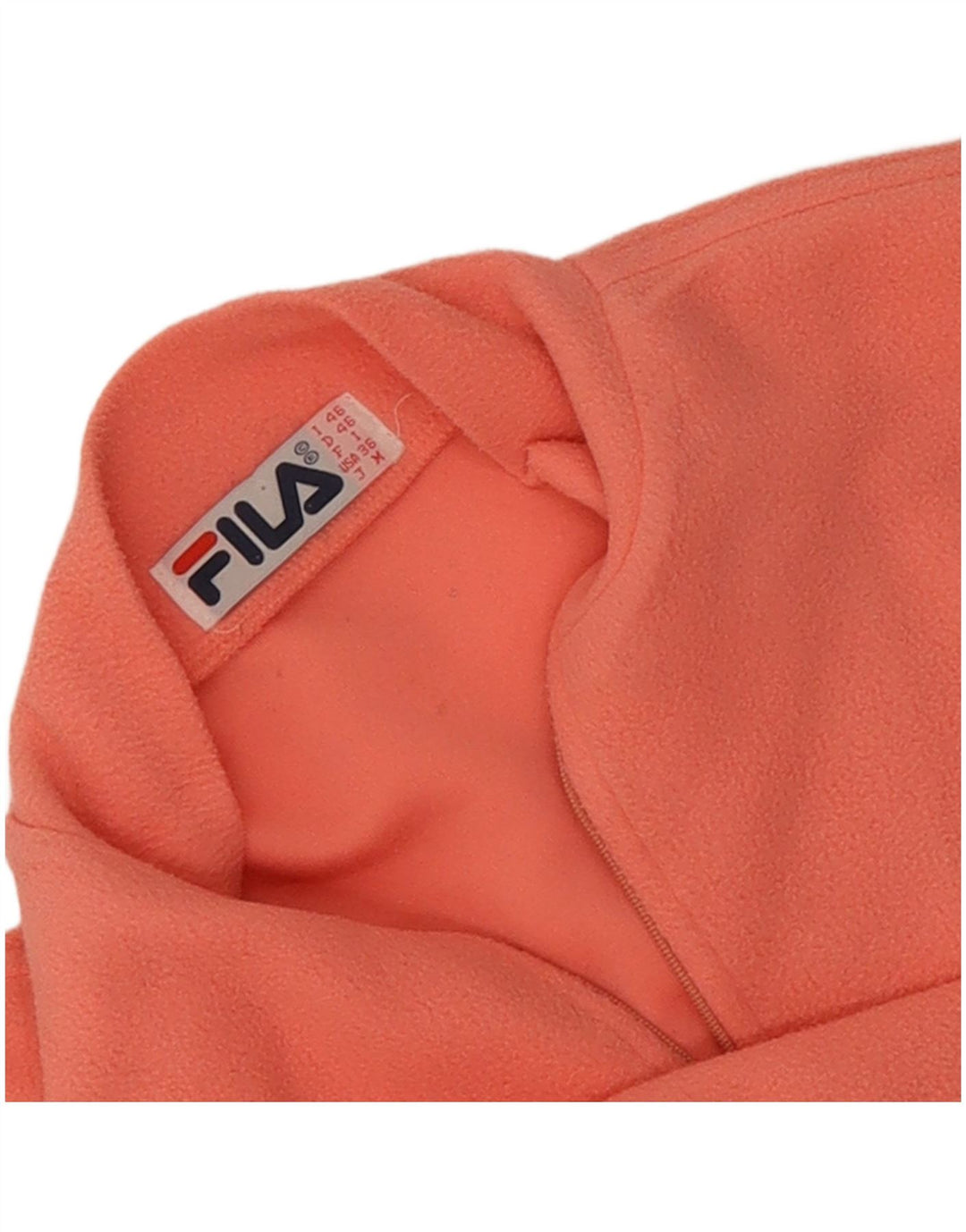 Pulover Fila pentru bărbați, cu fermoar și gât, din lână IT 46, roz mic