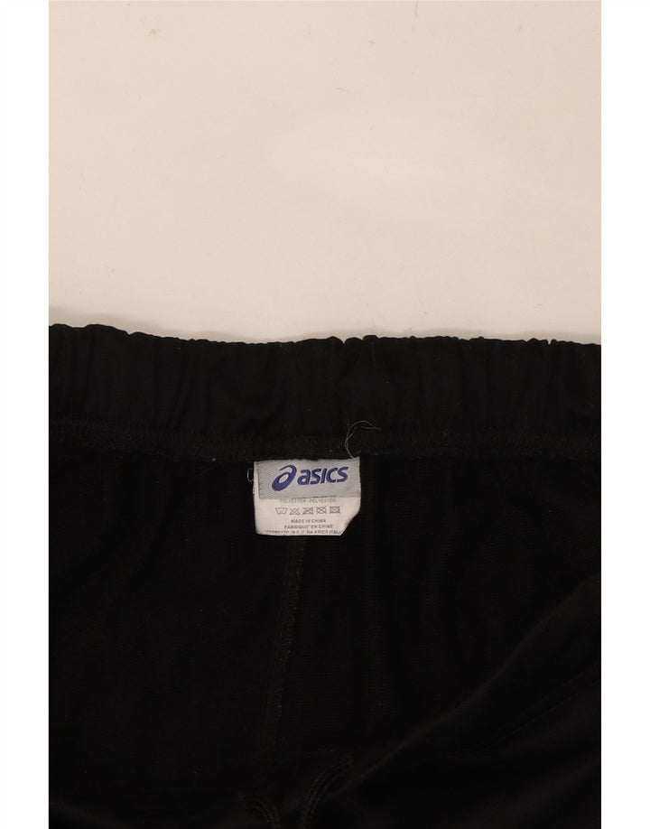 ASICS Womens Tracksuit Trousers UK 14 Large Black Polyester Vintage Asics and Second-Hand Asics from Messina Hembry 