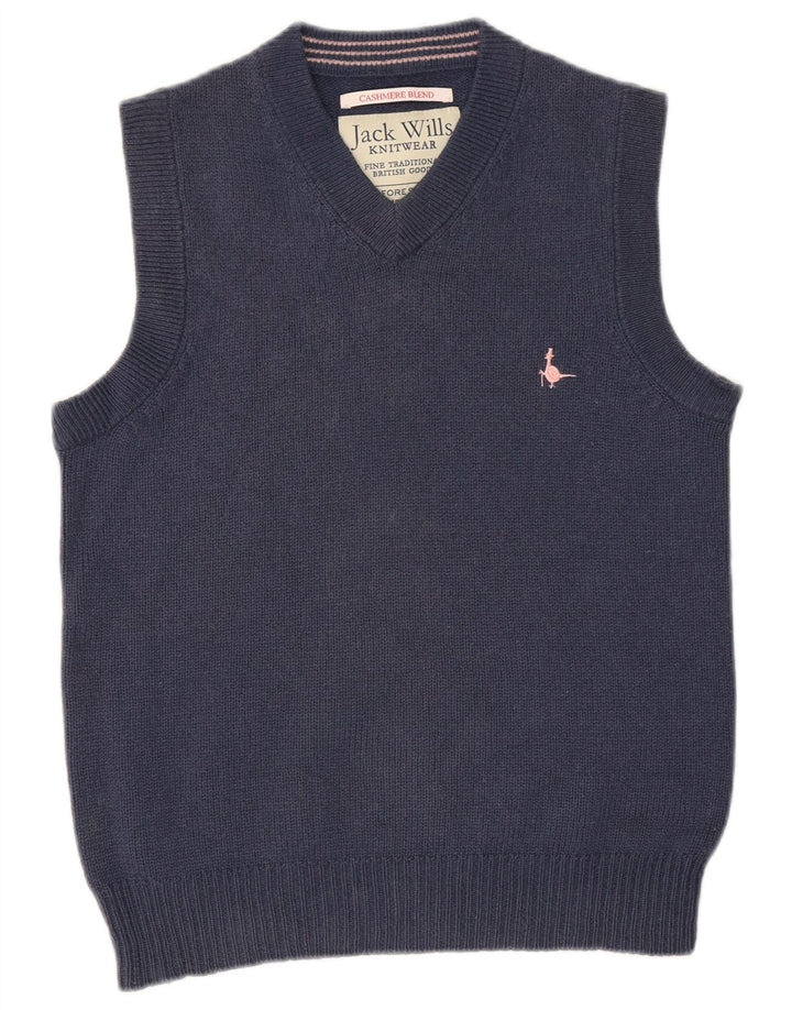 JACK WILLS Vest pentru bărbați Tank Top Mic Lână bleumarin
