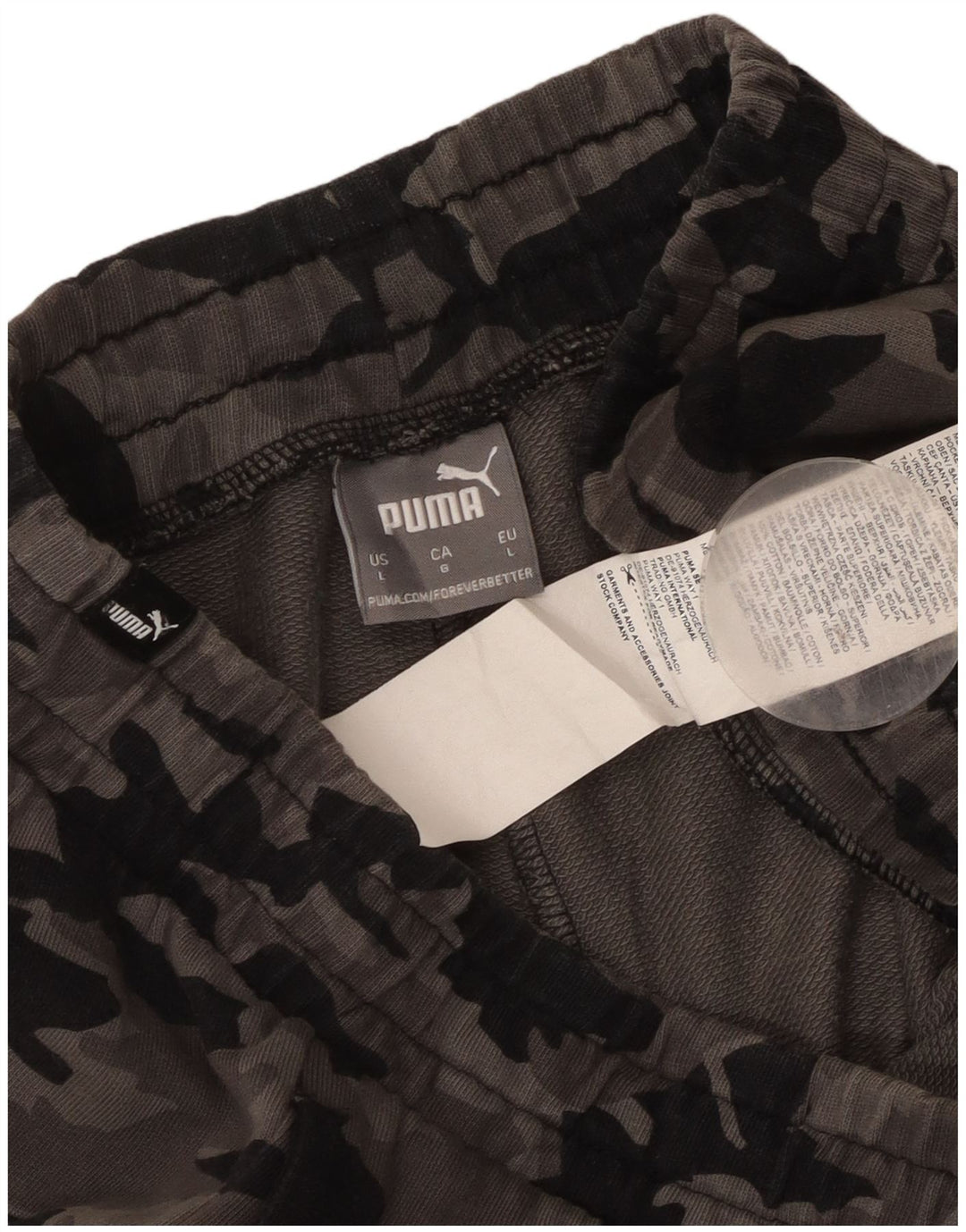 Pantaloni scurți sport Puma pentru bărbați, bumbac, camuflaj, gri mari