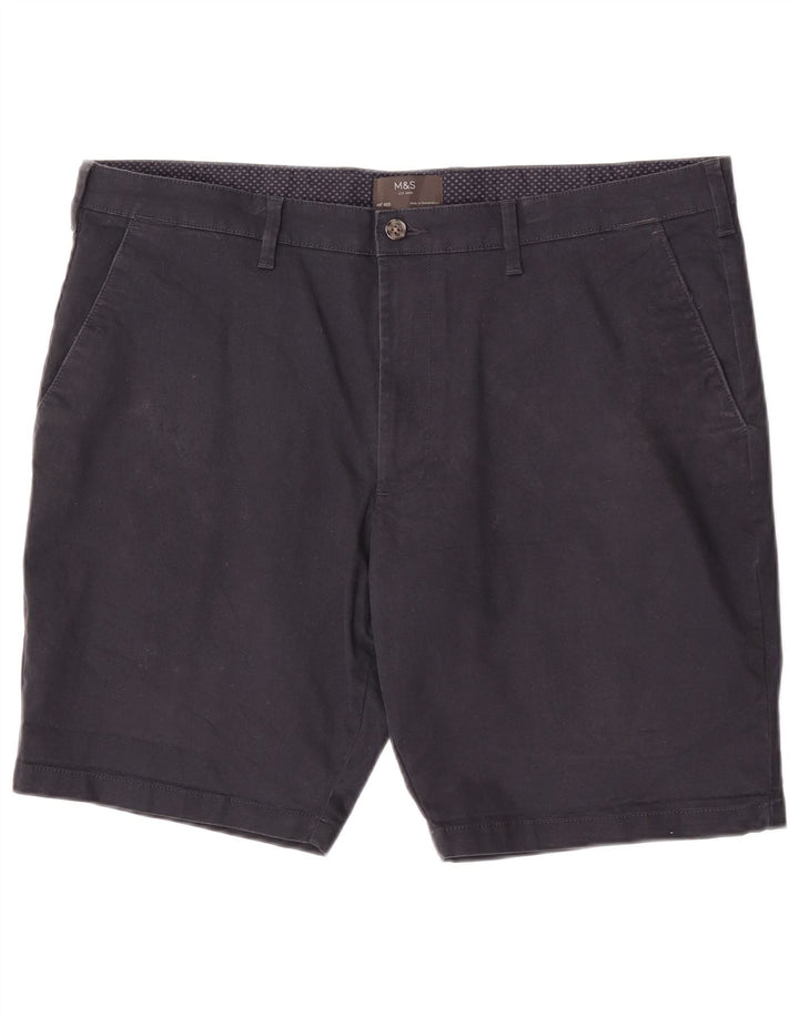 Pantaloni scurți chino pentru bărbați Marks & Spencer W40 XL, bumbac bleumarin