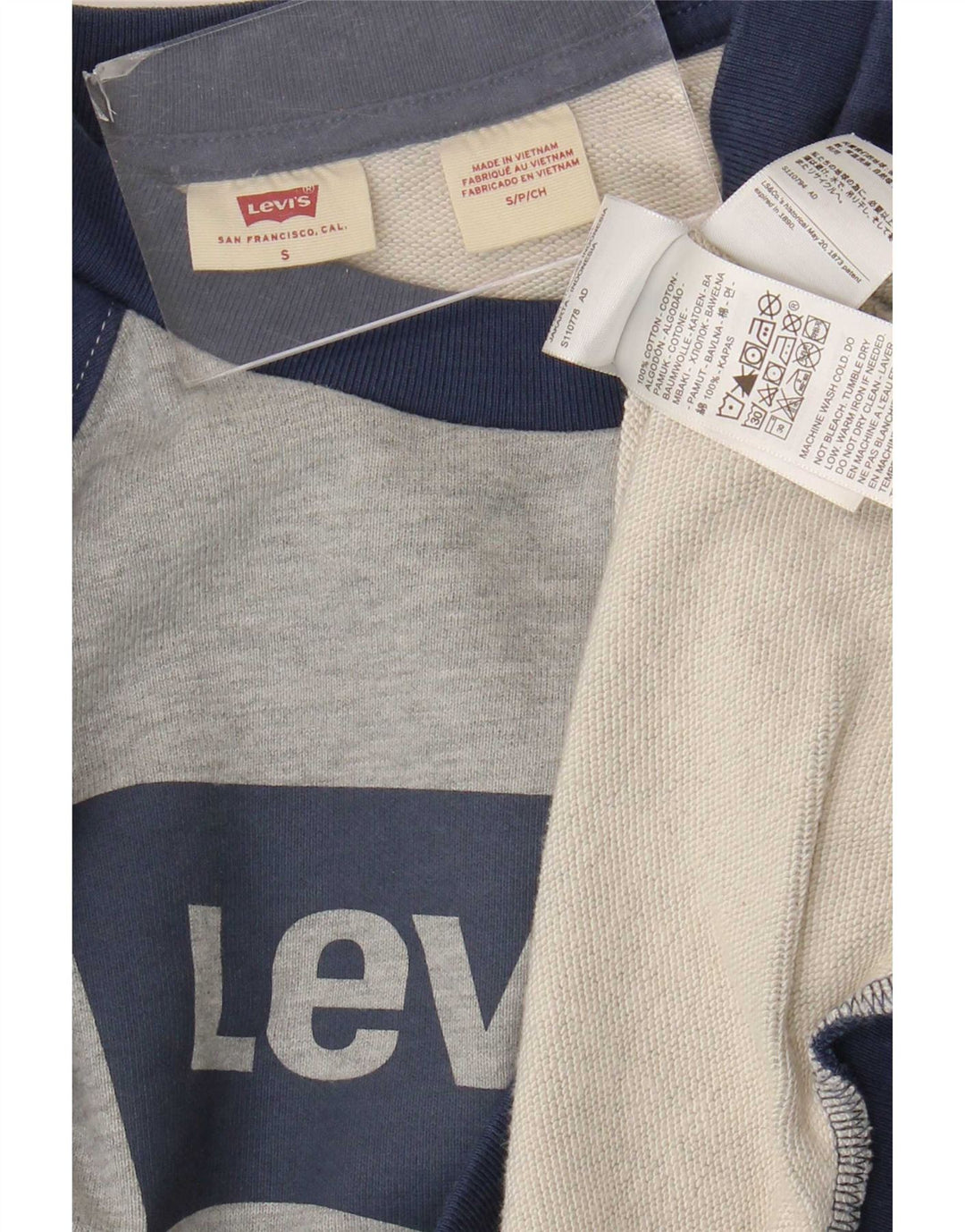 Pulover pentru femei Levi's Oversized Graphic Pulover UK 10 Small Gri