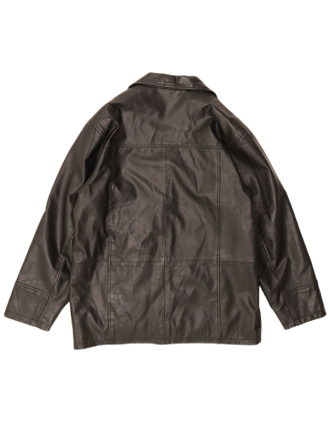 Jachetă de piele vintage pentru bărbați UK 40 Large Black