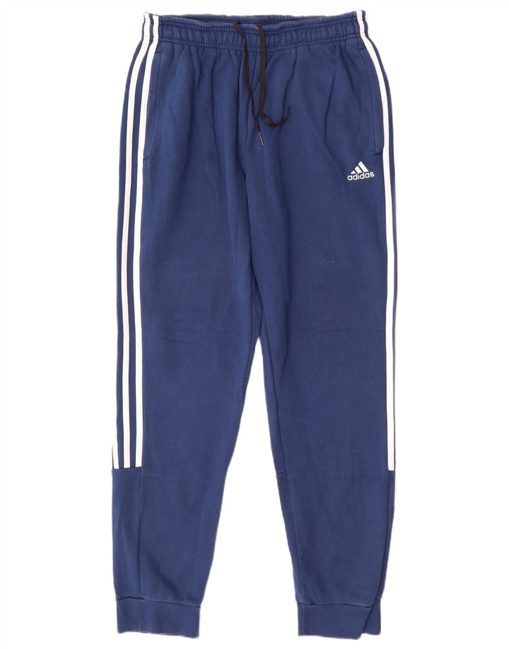 Pantaloni de trening pentru bărbați ADIDAS Pantaloni de jogging Bumbac albastru mediu