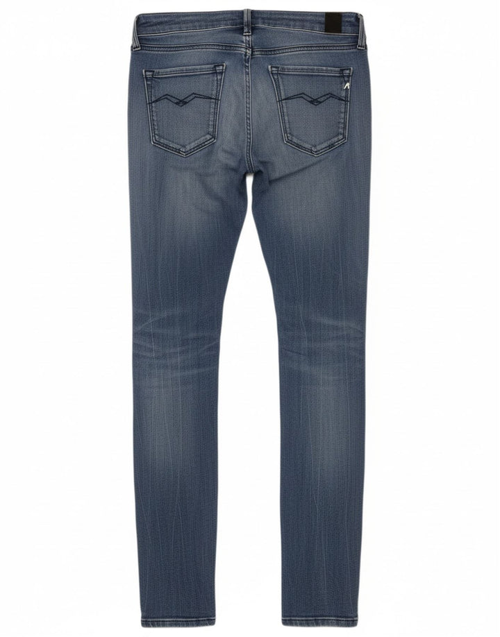 REPLAY Womens Skinny Jeans W26 L32 Blue Polyester