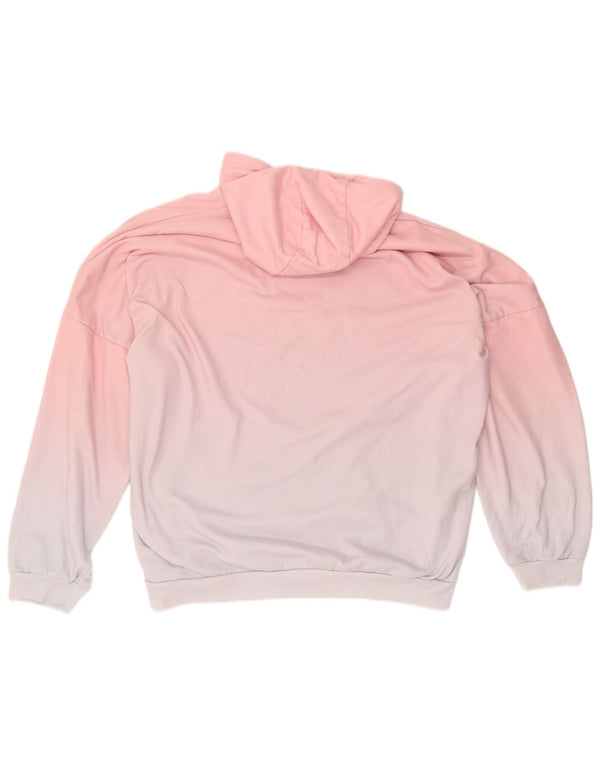 Pulover cu glugă supradimensionat cu grafic pentru femei Ellesse UK 16 mare, roz Tie Dye