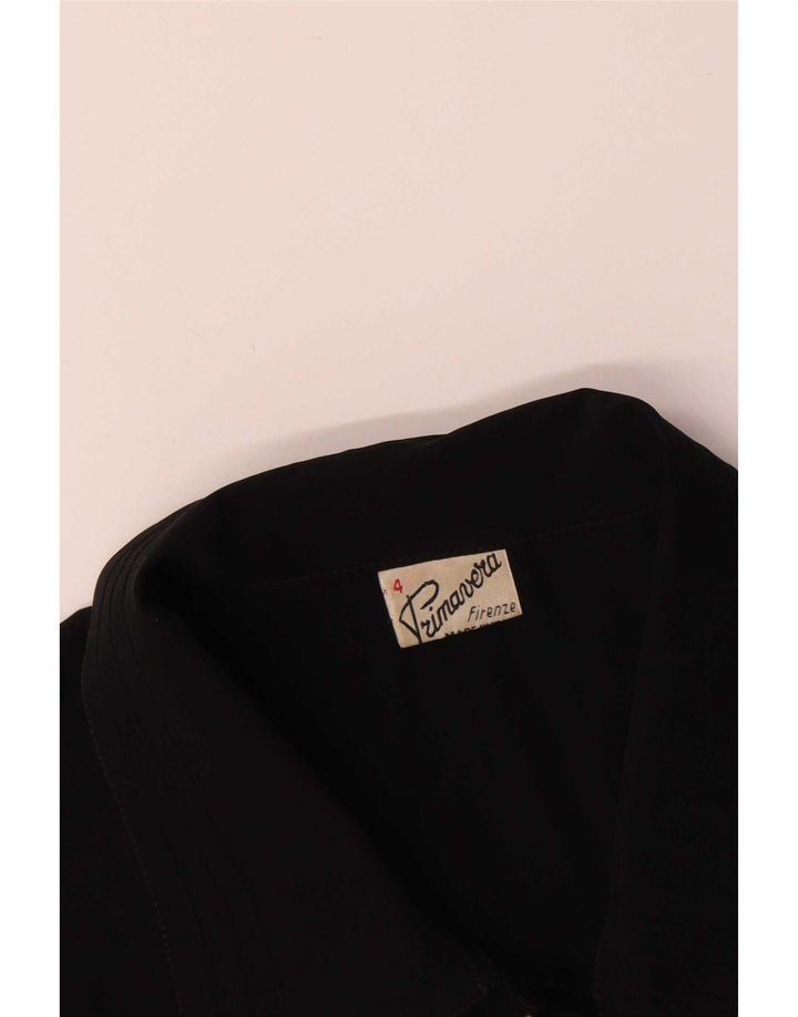Bluză cămașă pentru femei Primavera Firenze UK 18 XL Poliester negru