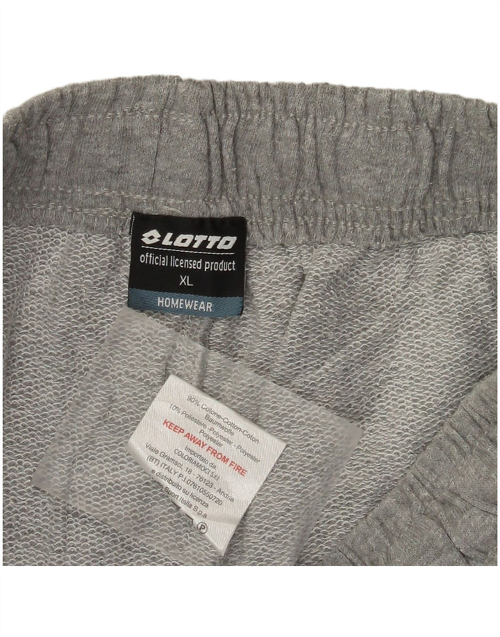 Pantaloni scurți sport pentru bărbați Lotto XL bumbac gri