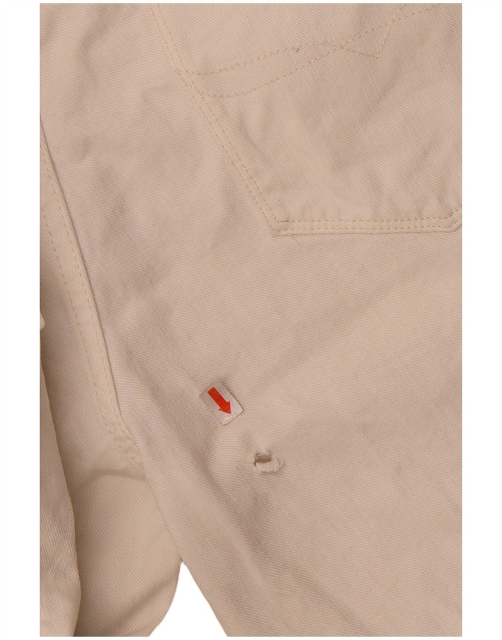 RALPH LAUREN Womens Straight Jeans W32 L31 White Cotton