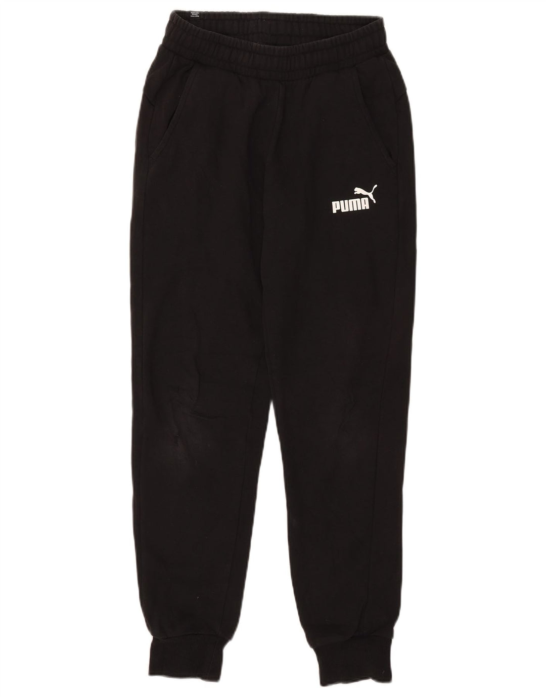 Pantaloni de trening Puma pentru bărbați Joggeri mici din bumbac negru