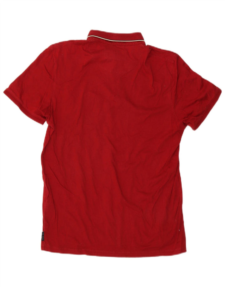 Tricou polo pentru bărbați Ted Baker Mărimea 4, bumbac roșu mare