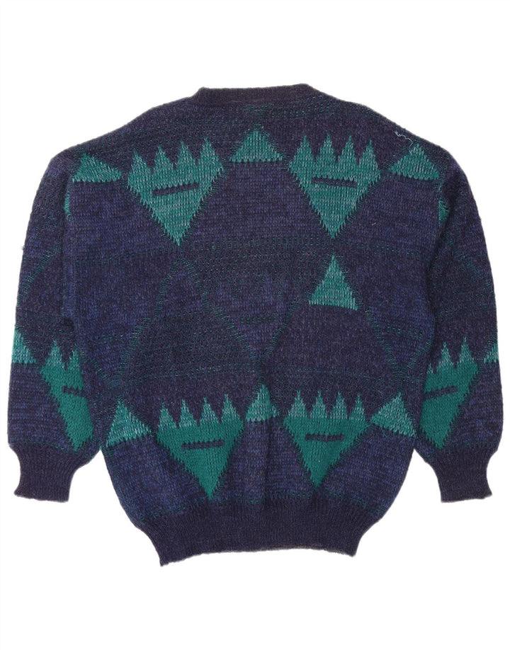 4 Pulover pentru bărbați CASTELLA cu gât de barcă IT 56 XL Bleumarin Geometric