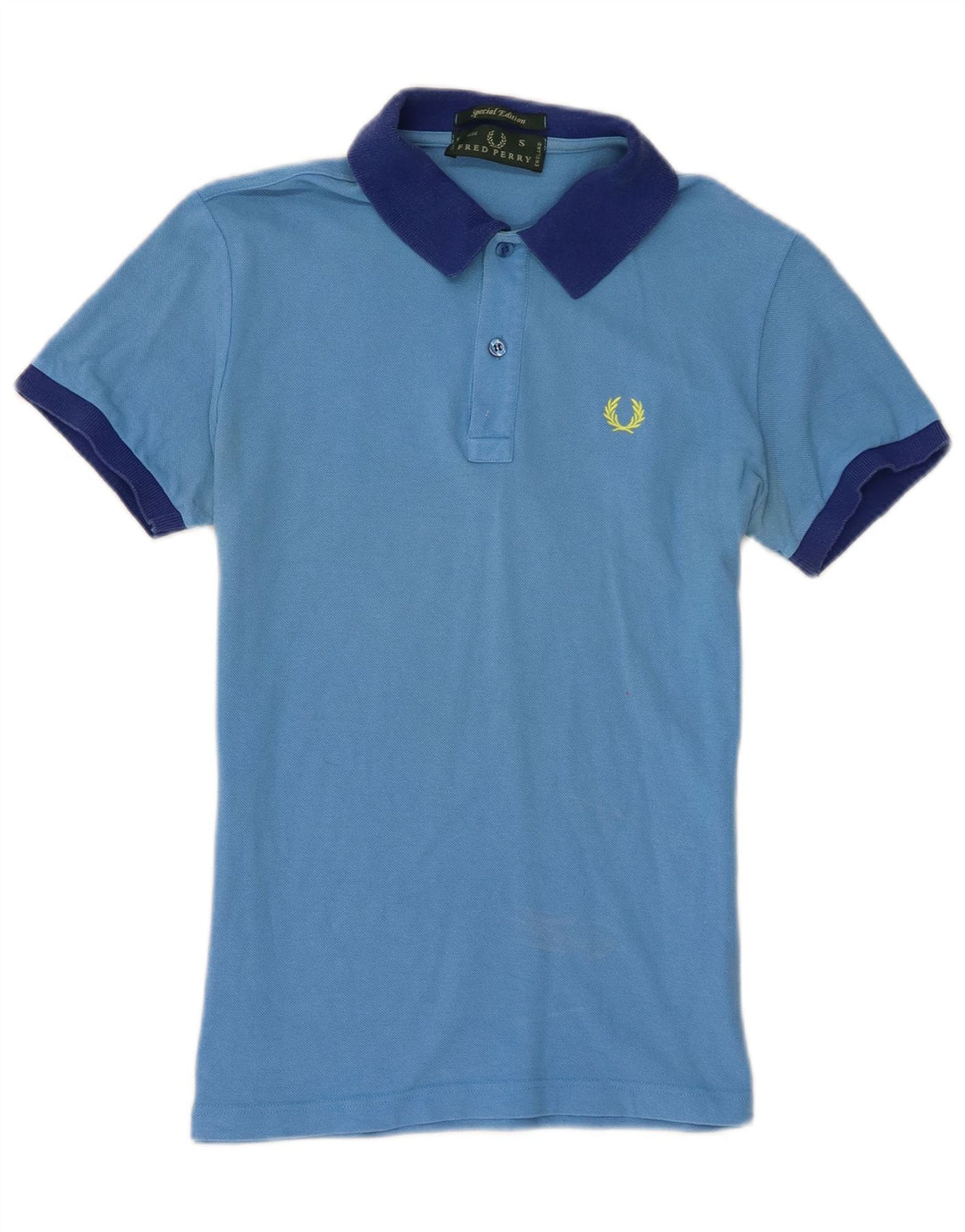 Cămașă polo Fred Perry pentru bărbați din bumbac albastru mic