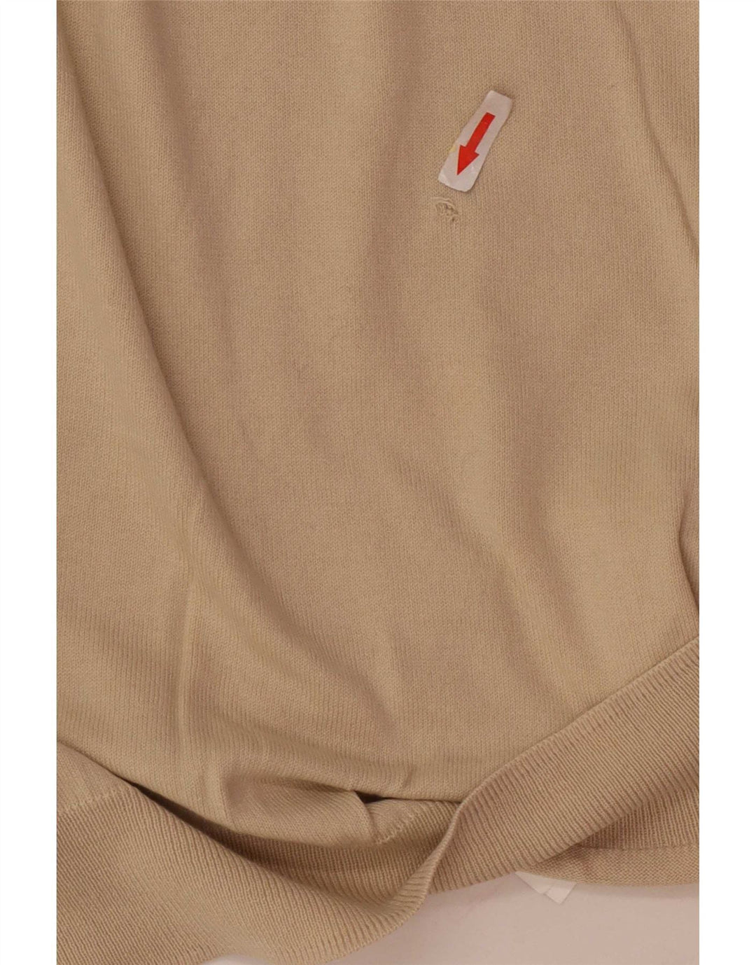 Pulover pentru bărbați Zara, cu decolteu în V, mare, bej, bumbac