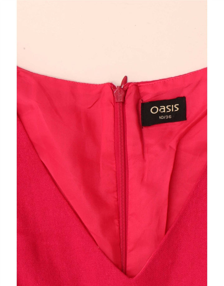Rochie A-Line Oasis pentru femei UK 10 Lână roz mică