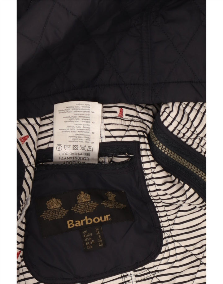 Jachetă matlasată BARBOUR pentru femei UK 10 Small, bleumarin, poliamidă
