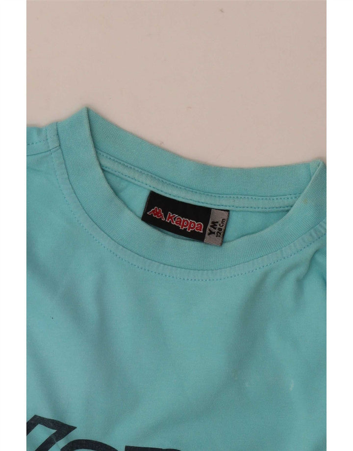 Tricou grafic pentru băieți Kappa Top 8-9 ani albastru mediu