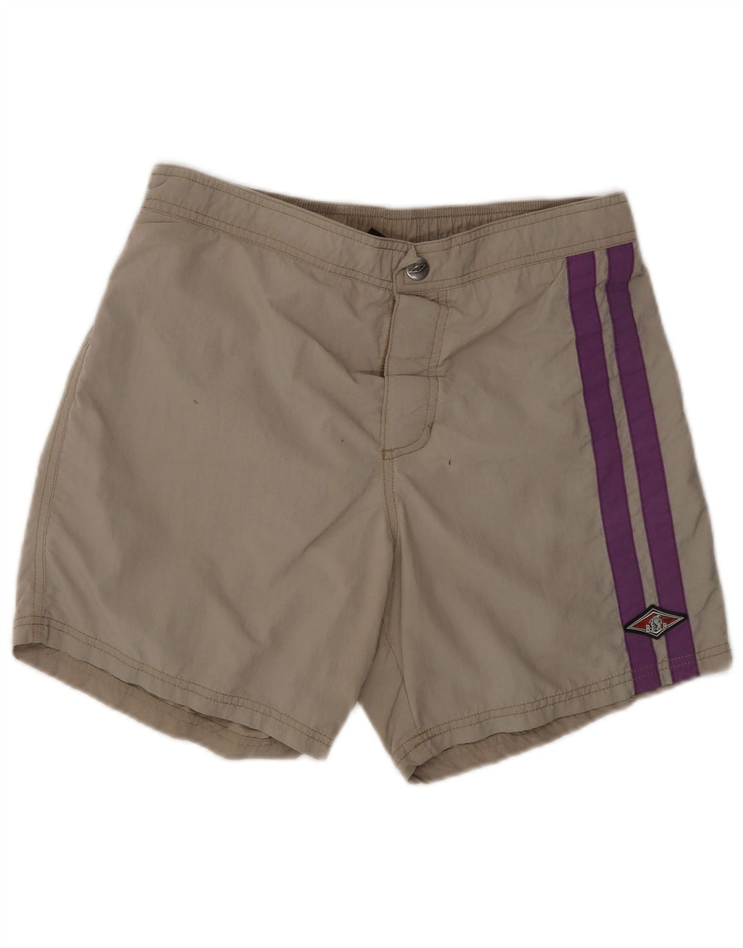 Pantaloni scurți de înot pentru bărbați Bear, gri mediu, poliester color bloc