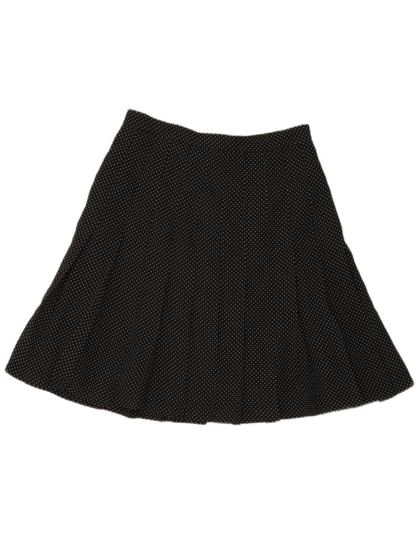 Fustă A-Line plisată pentru femei Momenti W28 Medium Black Spotted