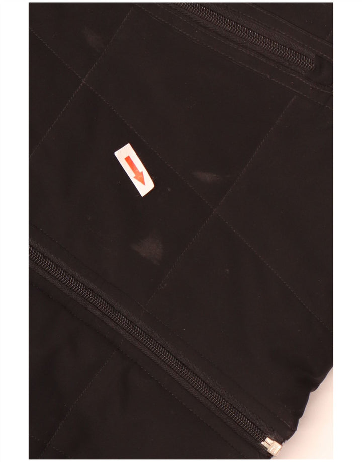 Jachetă căptușită cu glugă Adidas pentru femei UK 8 Poliester negru mic