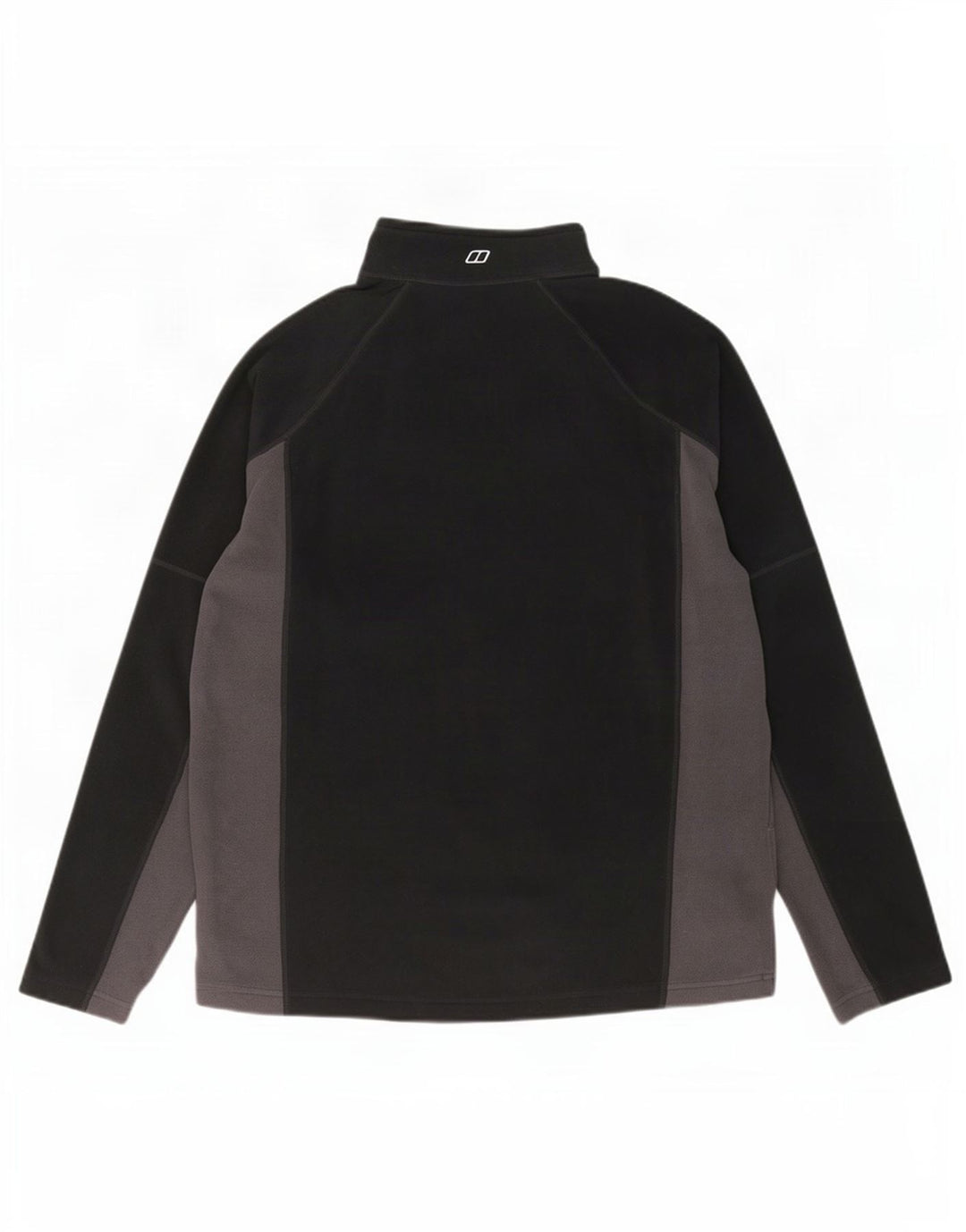 Jumper pentru bărbați Berghaus, cu fermoar și gât, din lână, mare, negru, din poliester