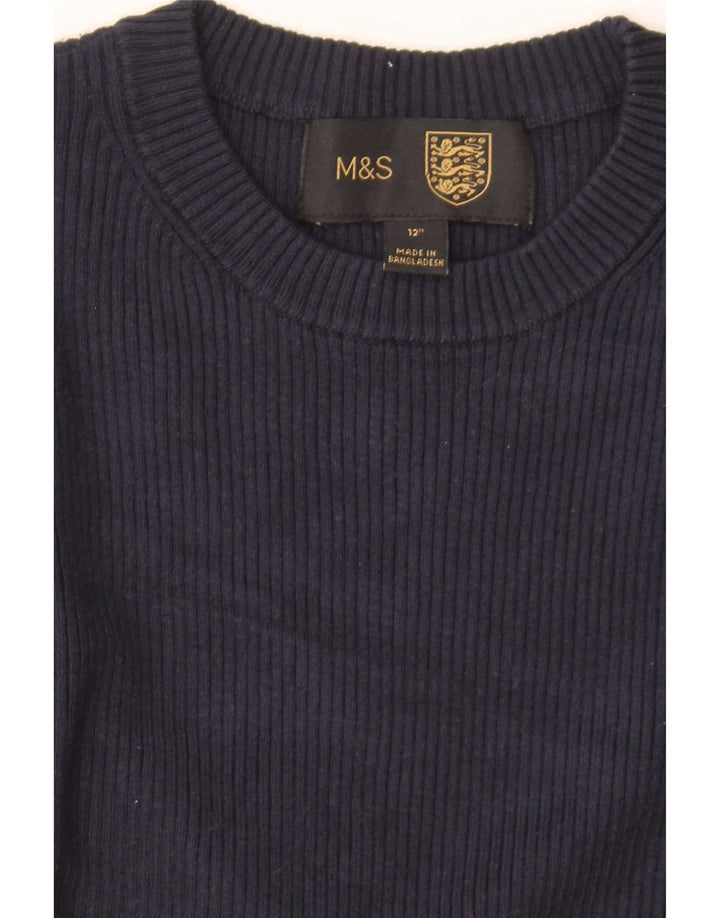 Crop Top pentru femei Marks & Spencer UK 4 XS Bleumarin