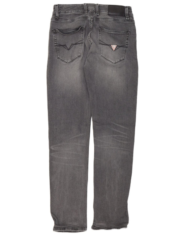 Blugi slim pentru bărbați Guess W30 L31 bumbac gri