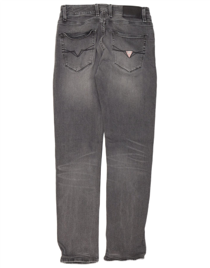 Blugi slim pentru bărbați Guess W30 L31 bumbac gri