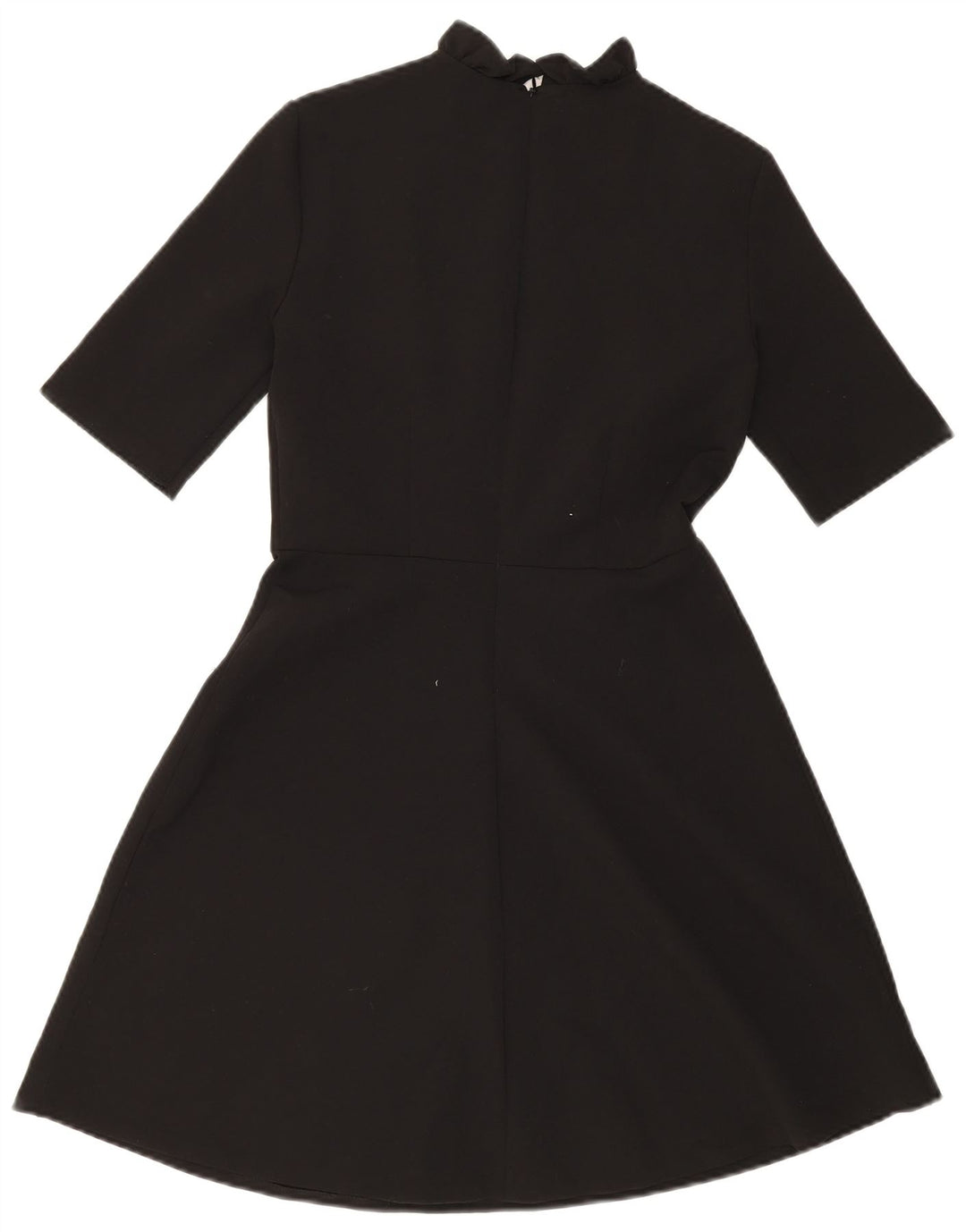 Rochie A-Line pentru femei ZARA UK 10 Poliester Floral Negru Mic