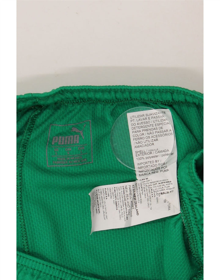 Pantaloni scurți sport PUMA pentru bărbați, mari, verde, geometric, poliester