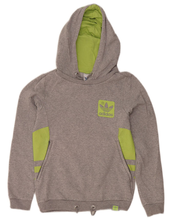 Pulover pentru damă Adidas Graphic Hoodie EU 34 Bumbac Gri mic