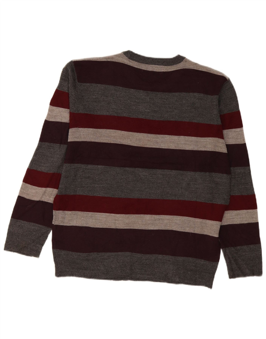 Pierre Cardin Pulover pentru bărbați cu decolteu rotund, cu dungi mici, multicolore