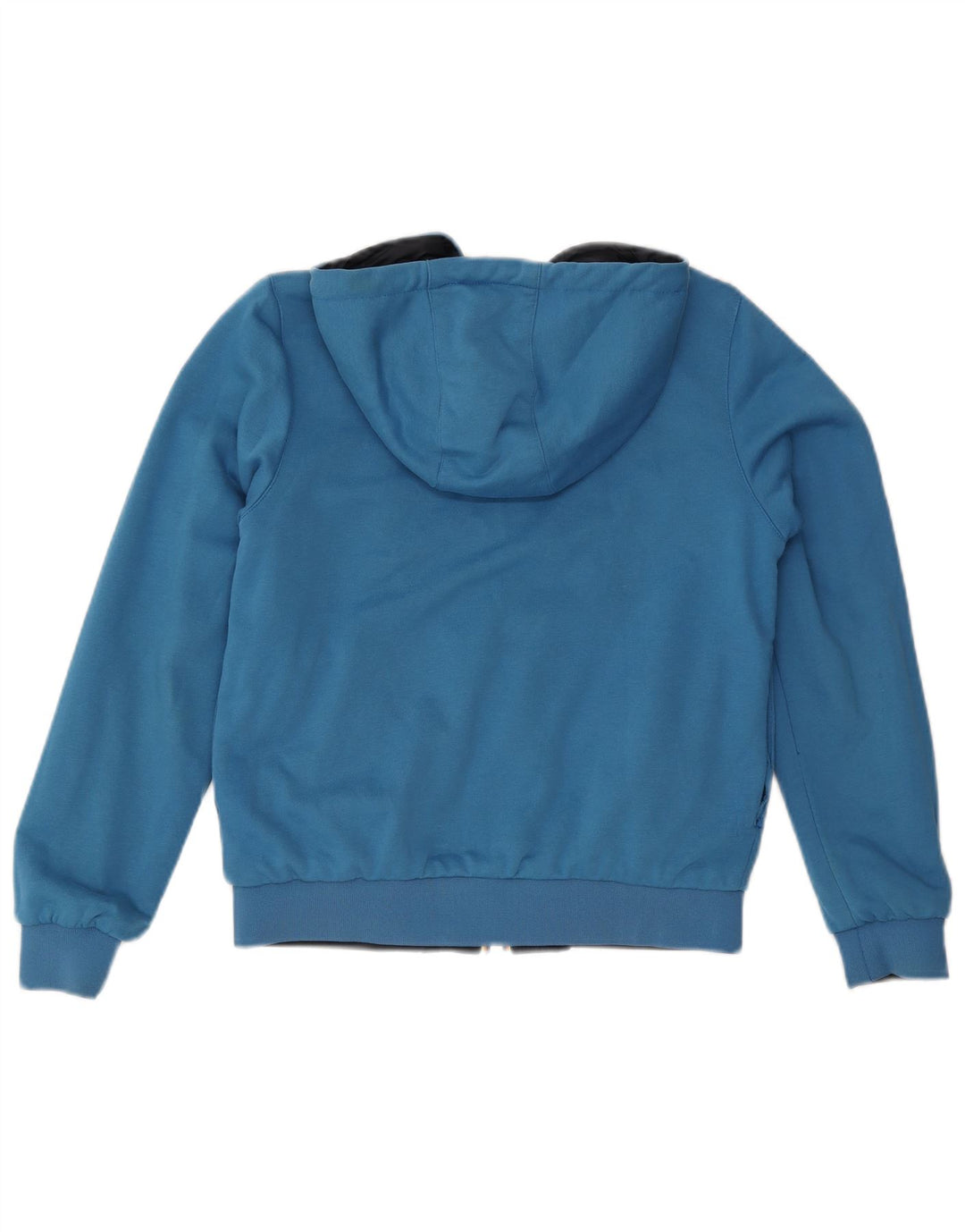 Jachetă reversibilă cu glugă K-Way pentru femei UK 10 mic bumbac bleumarin