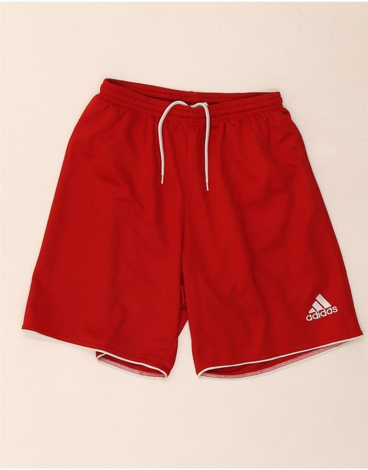 Pantaloni scurți sport Climalite ADIDAS pentru bărbați, poliester roșu mic