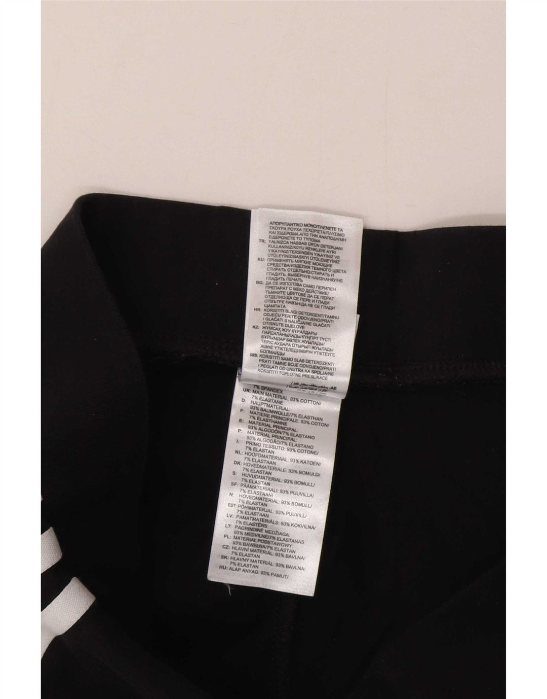 Leggings pentru femei Adidas UK 14, bumbac mediu negru