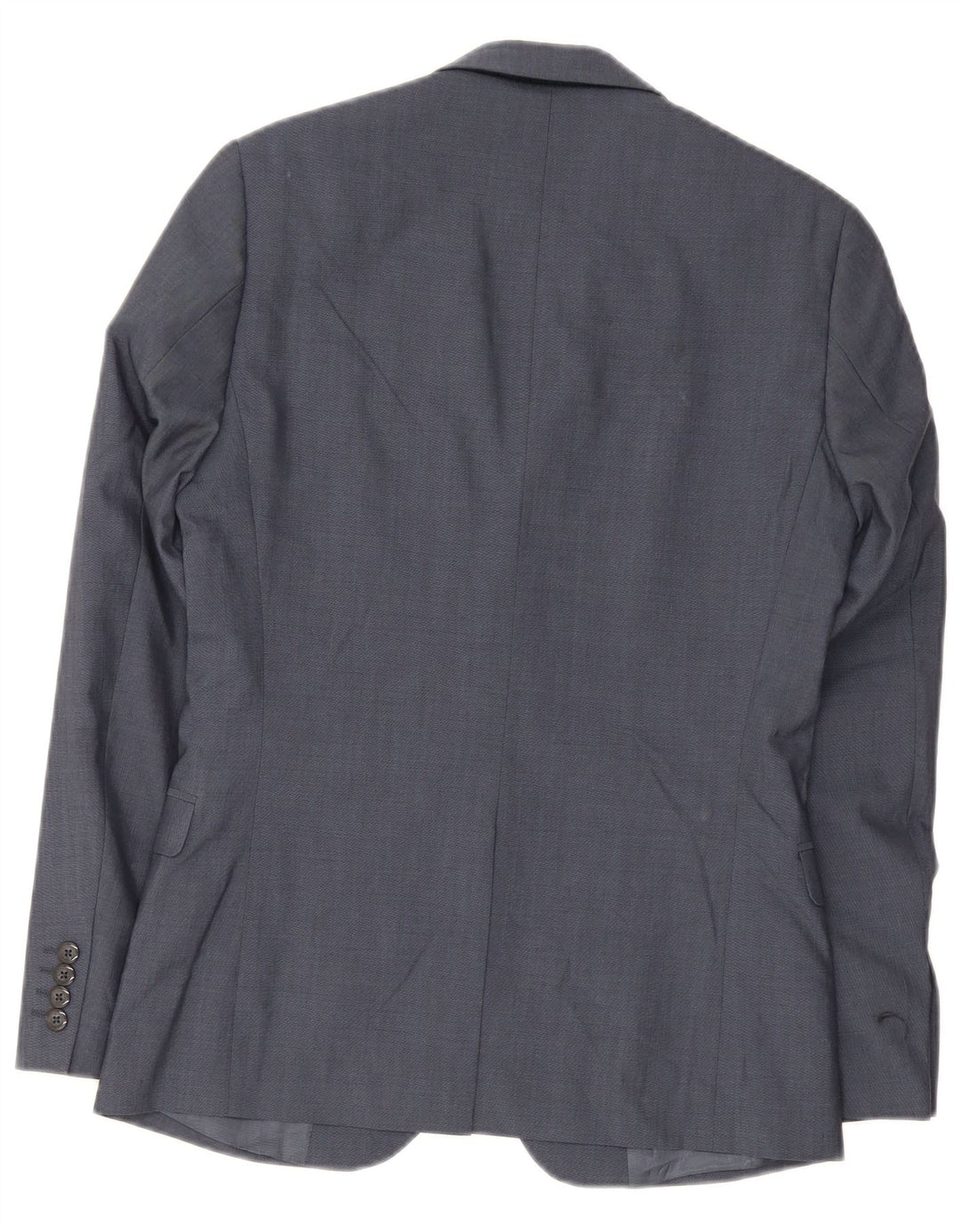 Jachetă pentru bărbați Dkny, cu 2 nasturi, slim fit, UK 36, lână bleumarin mică