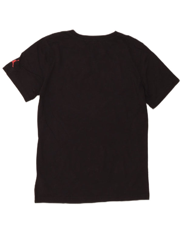 Tricou grafic Jordan pentru băieți Top 13-14 ani XL bumbac negru