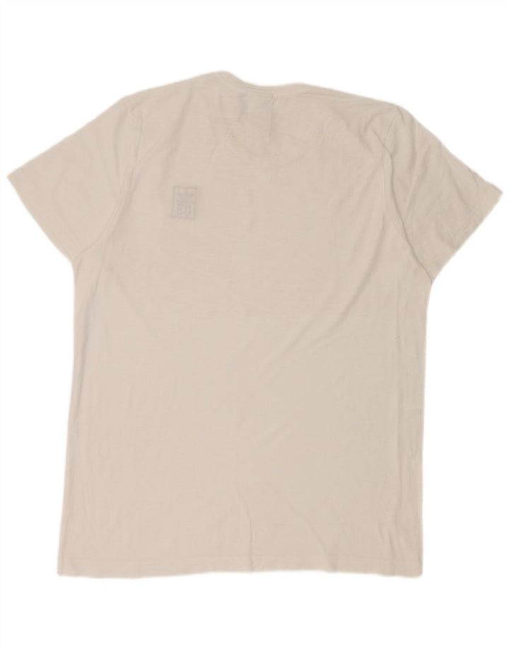 Tricou pentru bărbați Adidas Top mare, alb, bumbac
