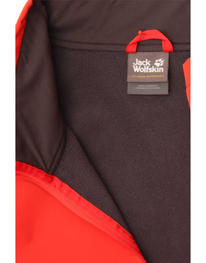Jack Wolfskin Mens Trening Top Jacket UK 50 3XL Poliester roșu