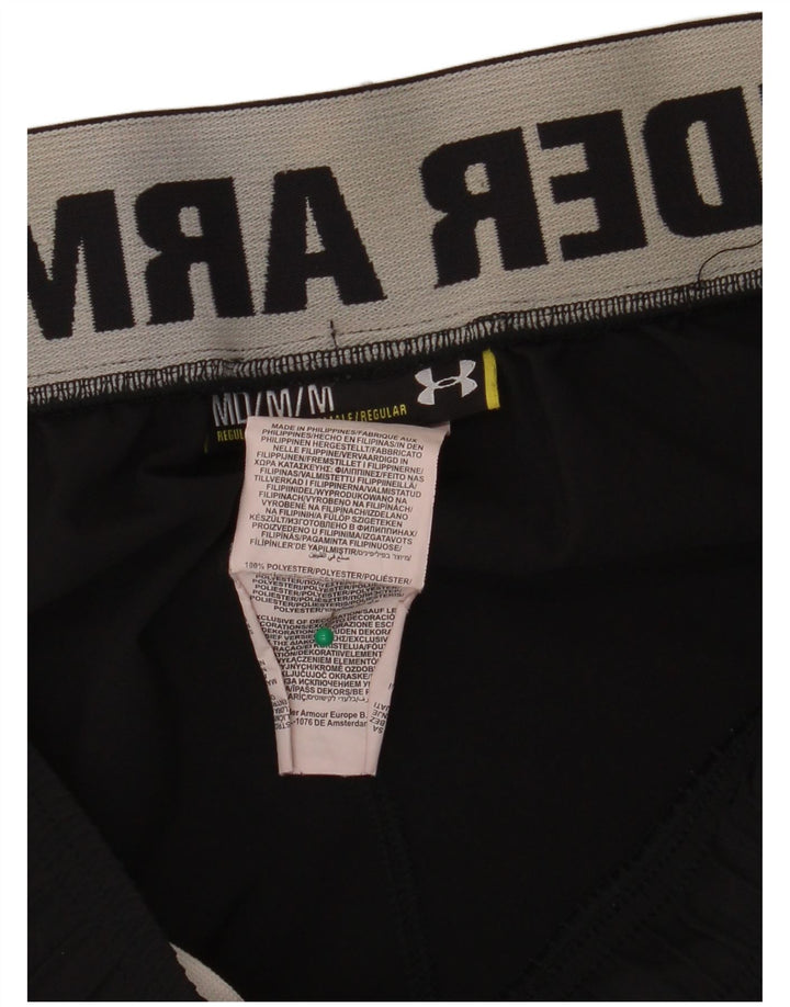 Pantaloni scurți sport grafic Under Armour pentru bărbați, poliester mediu negru