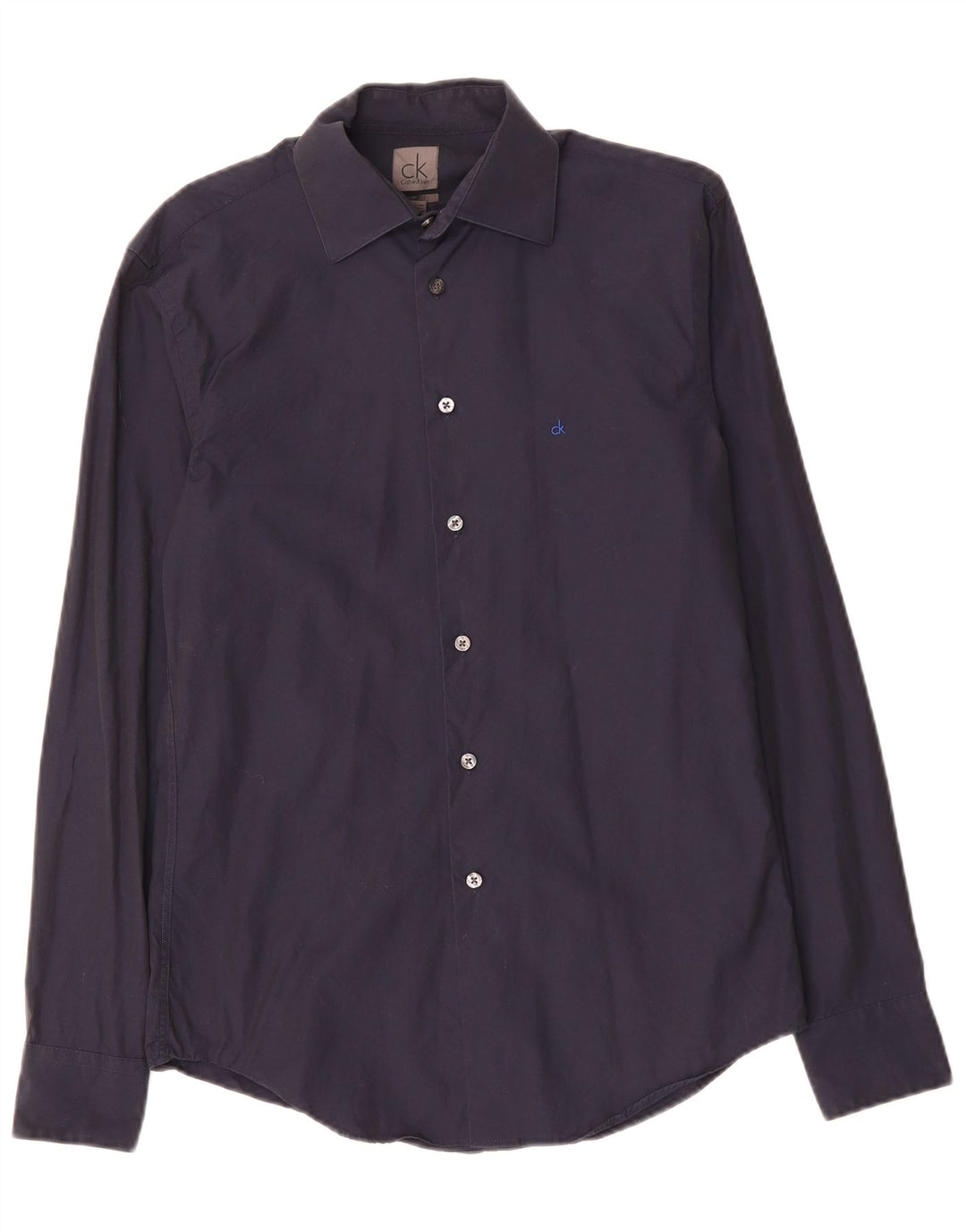 Cămașă Slim Fit CALVIN KLEIN pentru bărbați, bumbac, albastru bleumarin