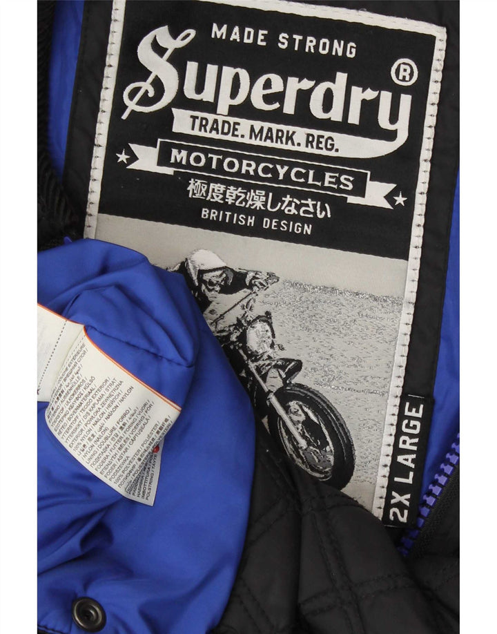 Jachetă matlasată Superdry pentru bărbați UK 44 2XL Nylon negru