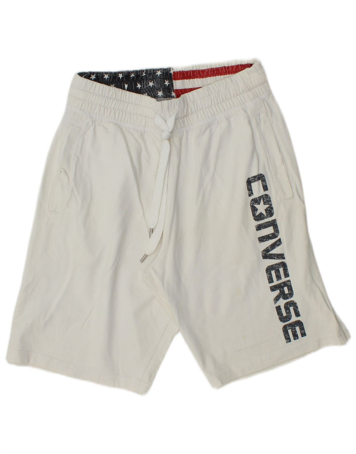 Pantaloni scurți Converse Graphic Sport pentru bărbați, mici, alb, din bumbac