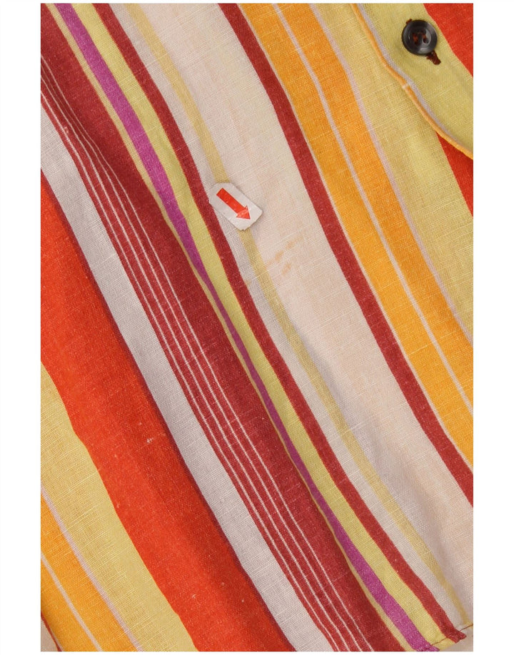 TILMAS Cămașă cu mânecă scurtă pentru bărbați, cu dungi mari, multicolore