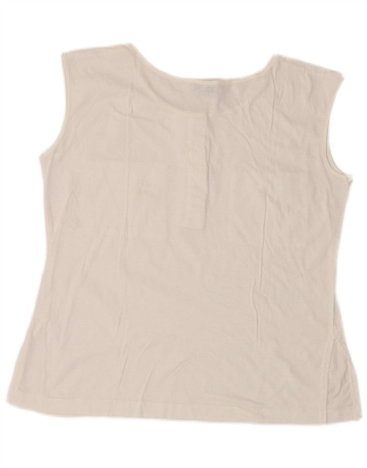 Bluză fără mâneci pentru femei Sergio Tacchini UK 14 Large White