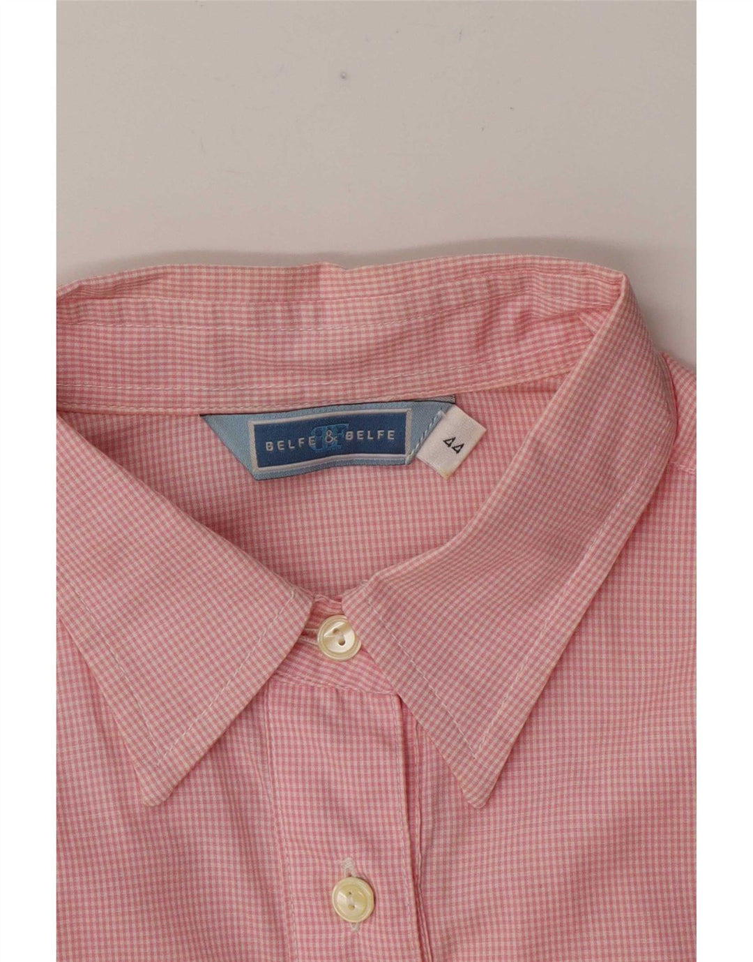 Cămașă supradimensionată Belfe & Womens IT 44 Medium Pink Gingham
