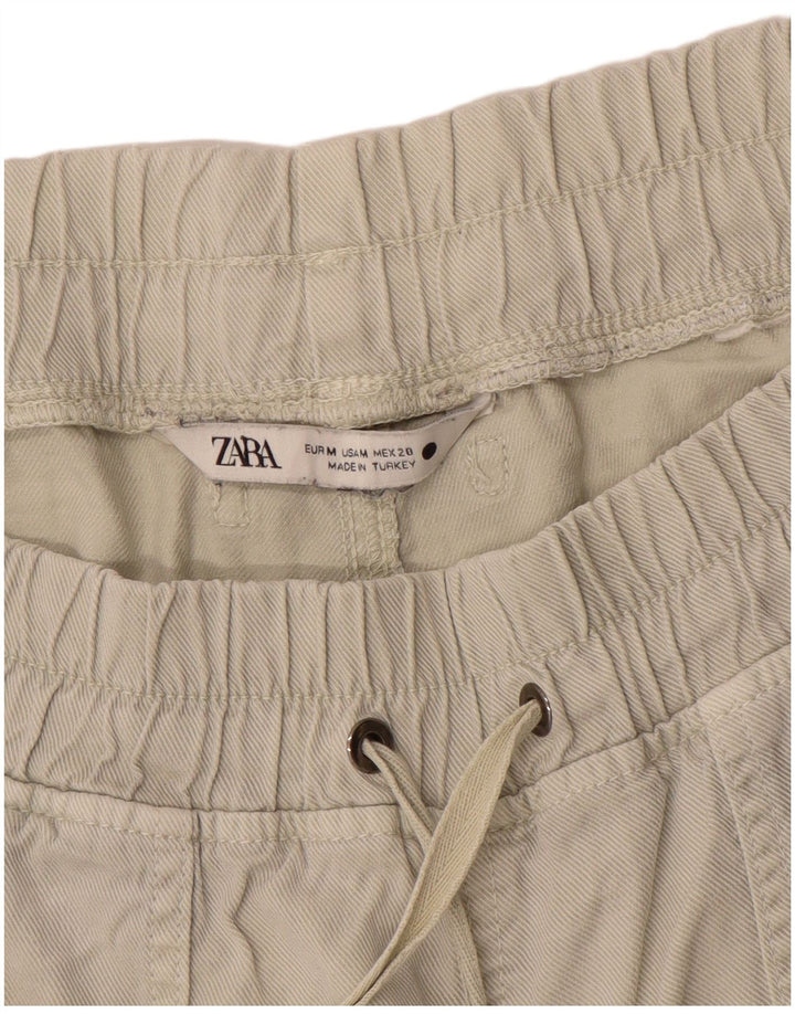 Pantaloni de trening Zara Femei Joggeri UK 14 Medium Bej