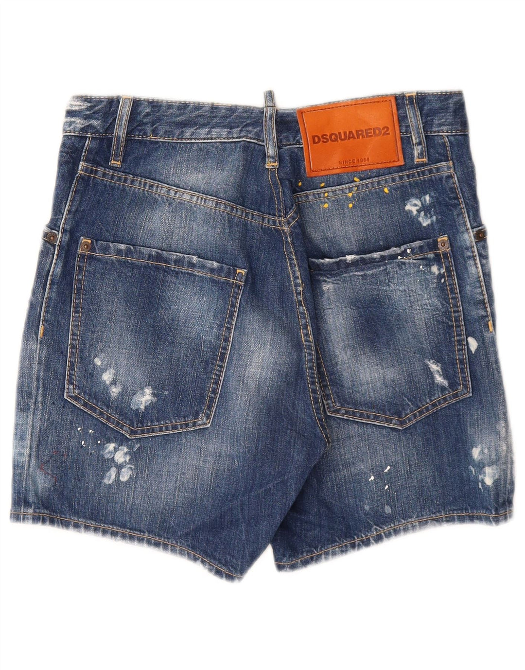 Dsquared2 Pantaloni scurți din denim învechit pentru femei IT 44 Medium W28 Bumbac albastru
